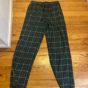 Green pajama pants